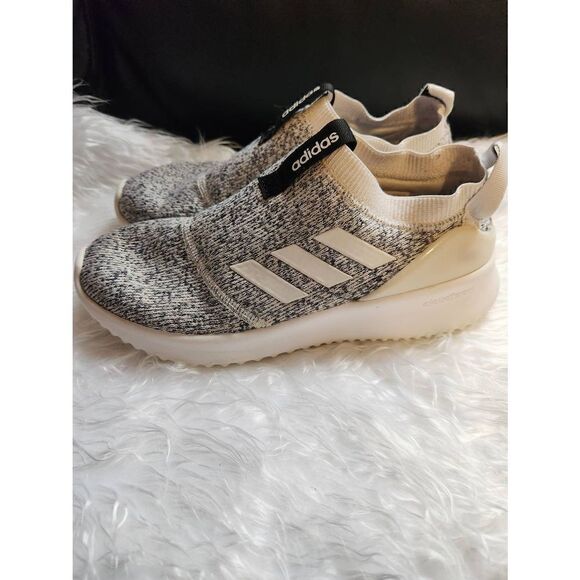 Adidas Womens Ultimafusion Cloudfoam Running Shoes Gray F34592 Marled Slip On 8M - Picture 6 of 9